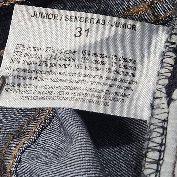 William Rast Jeans Juniors Size 31 (Fits 33x27) Perfect Ankle Skinny Denim Zips - Picture 4 of 8